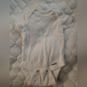 Gerber white onsie Newborn